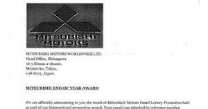 Estafadores usan el nombre de Mitsubishi