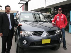 Mitsubishi con los Pilotos Nacionales de Rally